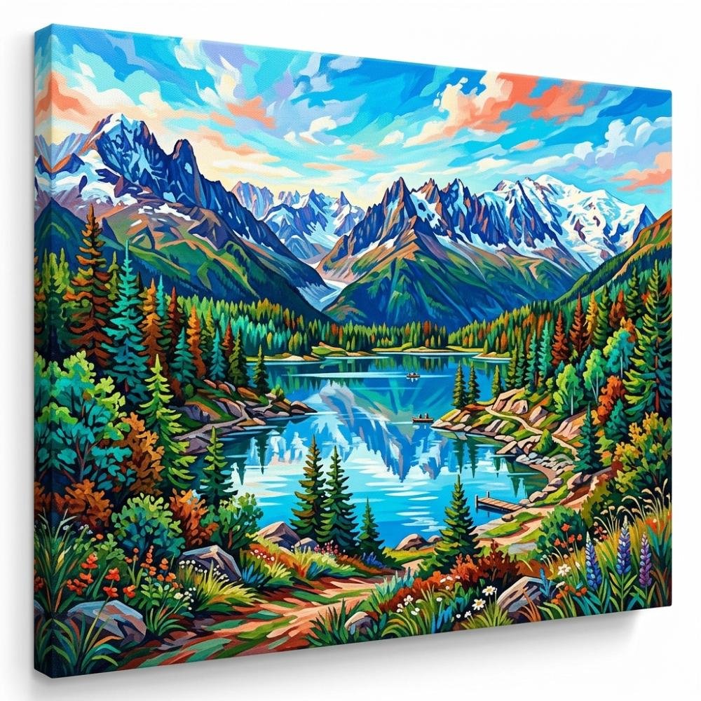 Decorating with Modern Acrylic Landscapes in Fine Arts Curation